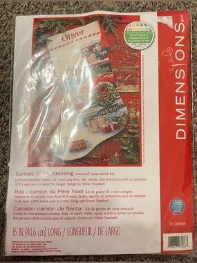 Dimensions Santa's Truck Stocking Cross Stitch Kit - New in open package